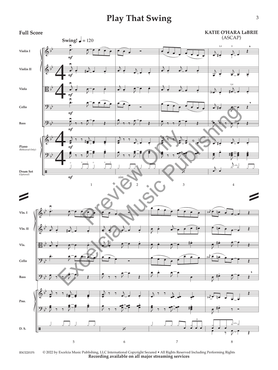 Play That Swing String Orchestra scores gallery preview page 2