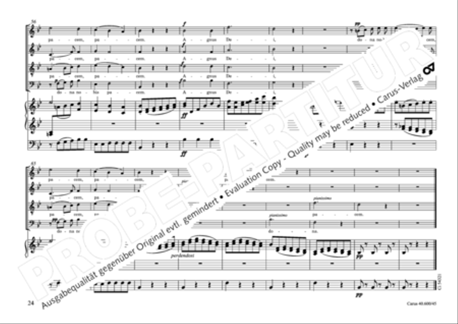 Missa brevis Sti. Joannis de Deo (Kleine Orgelsolomesse) 4-Part scores gallery preview page 25