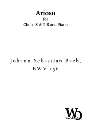 Arioso by Bach for Choir SATB and Piano