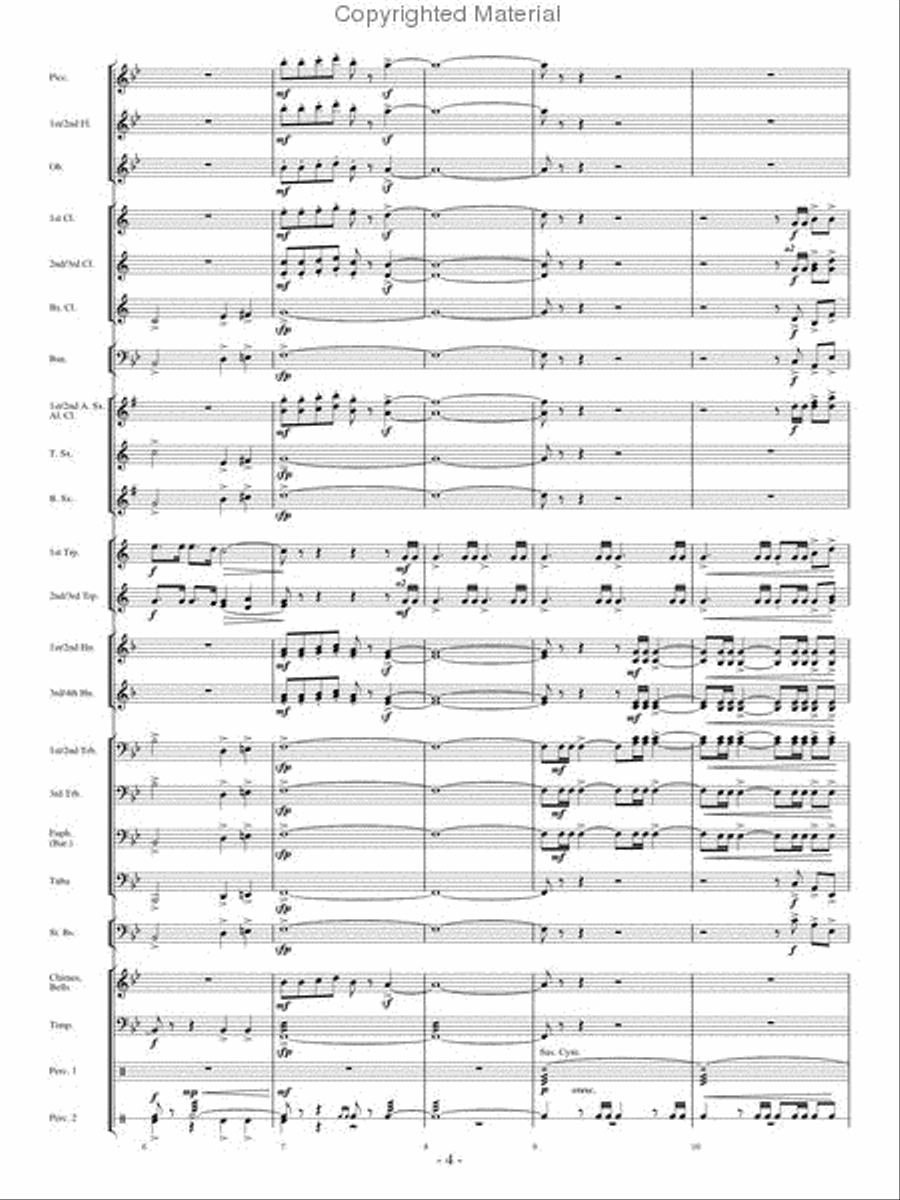 Broad Stripes and Bright Stars Concert Band scores gallery preview page 3