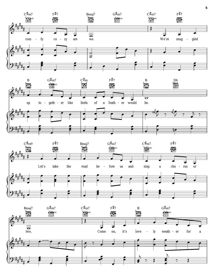 Sleigh Ride Acoustic Guitar scores gallery preview page 5