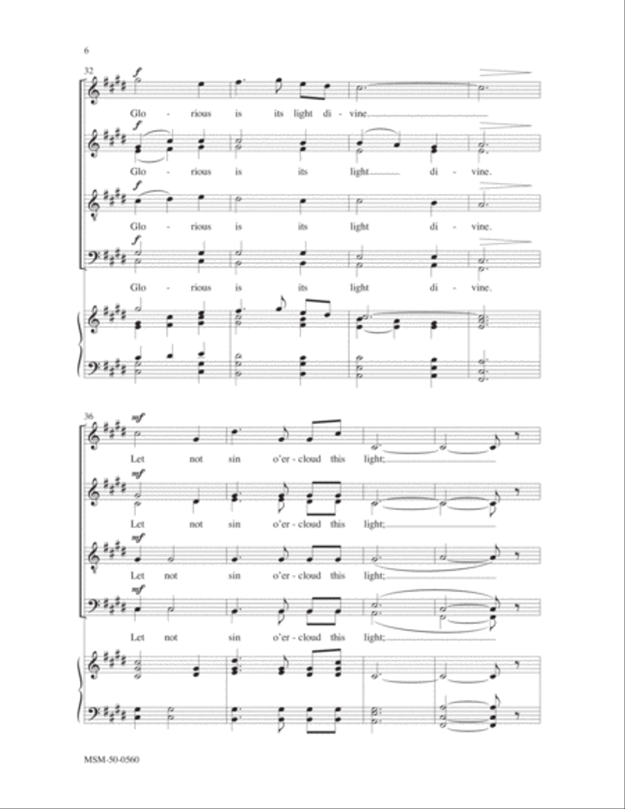 Savior of the Nations, Come Divisi scores gallery preview page 4