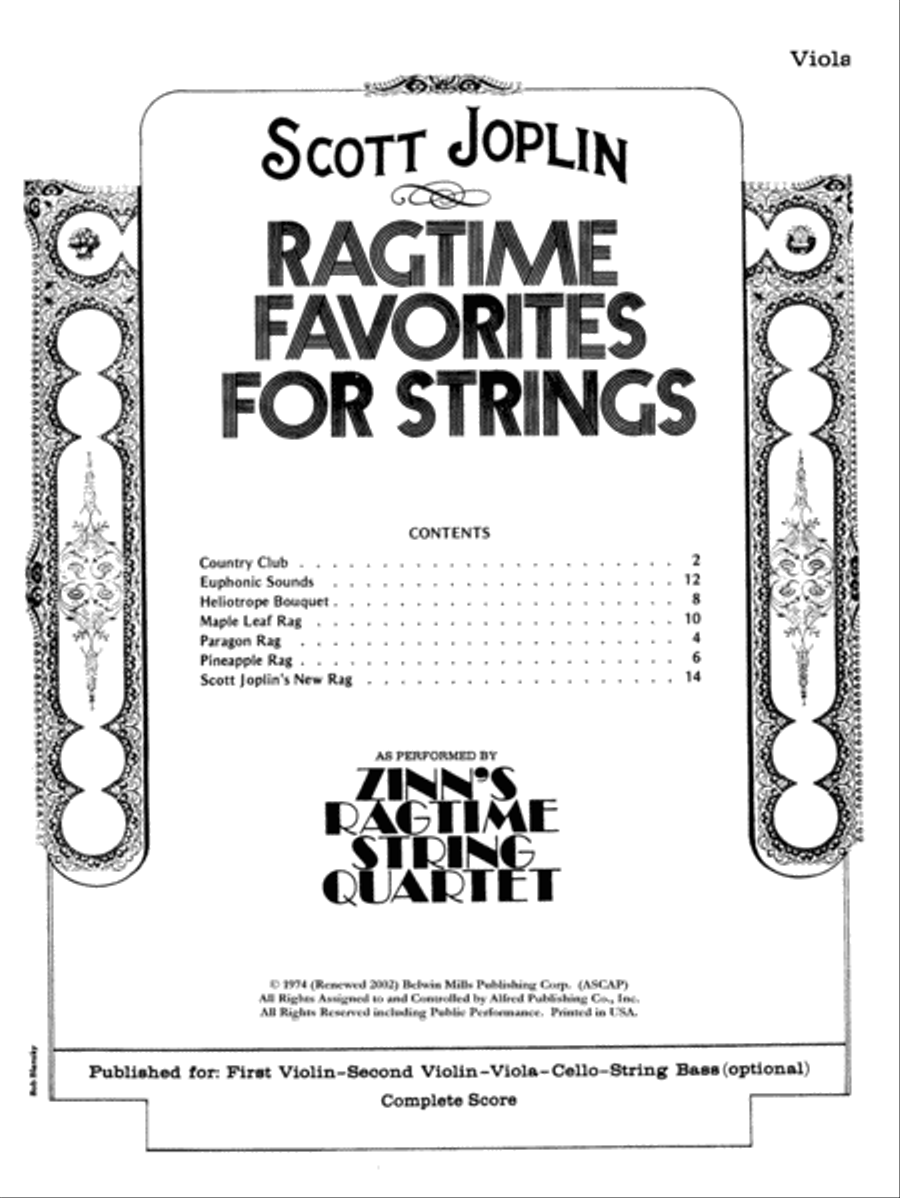 Ragtime Favorites for Strings String Orchestra scores gallery preview page 5