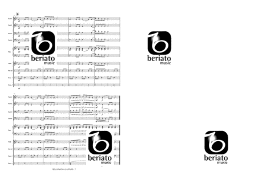 Bellinzona Castles Concert Band scores gallery preview page 5