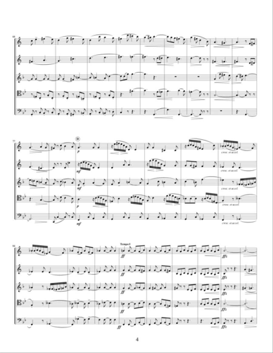 Quintet, Op. 4 Brass Ensemble scores gallery preview page 5