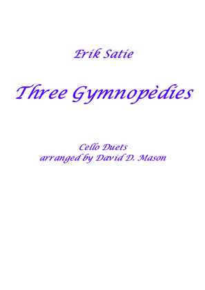 Book cover for Three Gymnopèdies