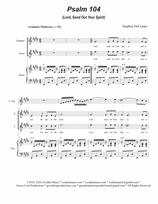 Psalm 104 (2-part choir - (Soprano and Tenor)