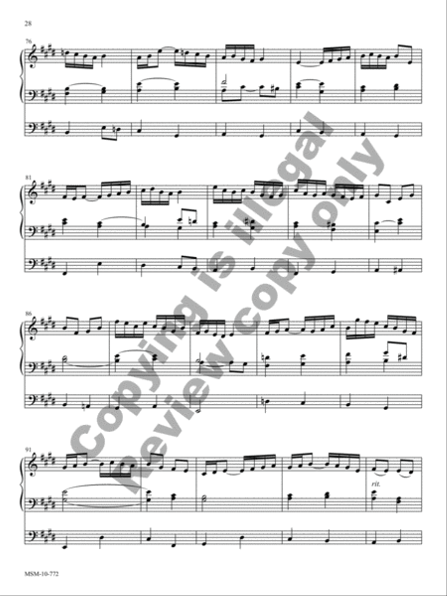 Praise, My Soul: Three Joyful Hymn Arrangements Organ scores gallery preview page 12