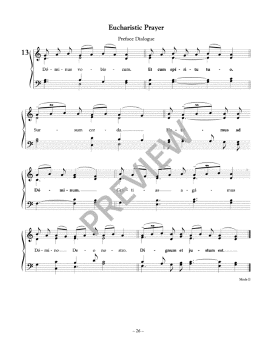 Latin Gregorian Chant Mass Accompaniment Mass scores gallery preview page 20