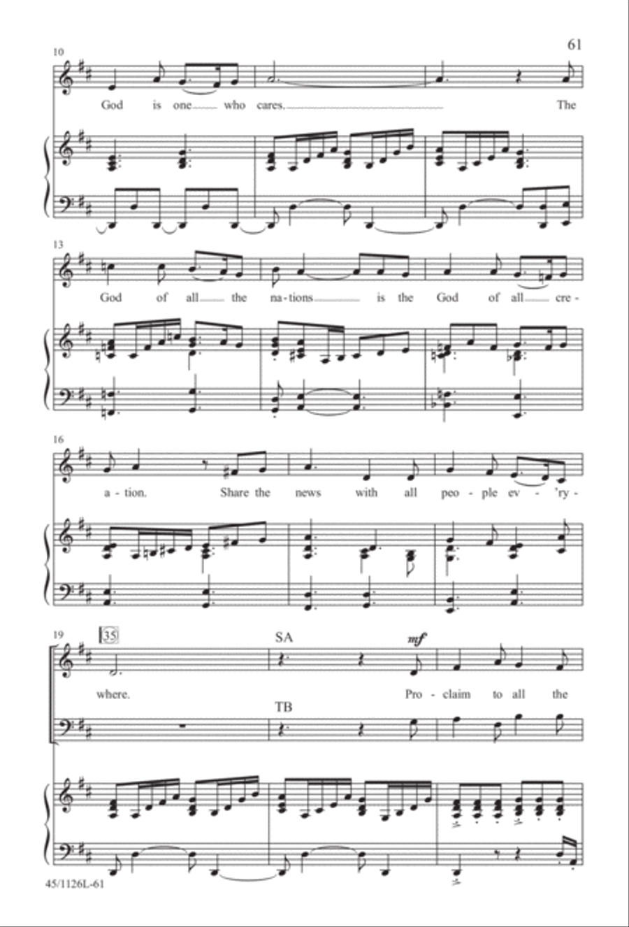 Prayers for the Nations 4-Part scores gallery preview page 62