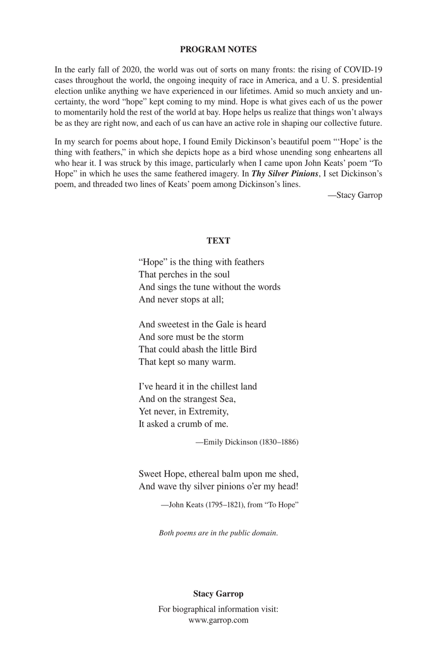 Thy Silver Pinions Divisi scores gallery preview page 1