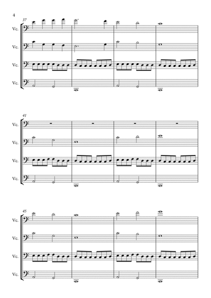Juddah's Riff - Cello Quartet image number null