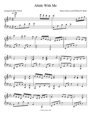 Abide With Me--piano solo