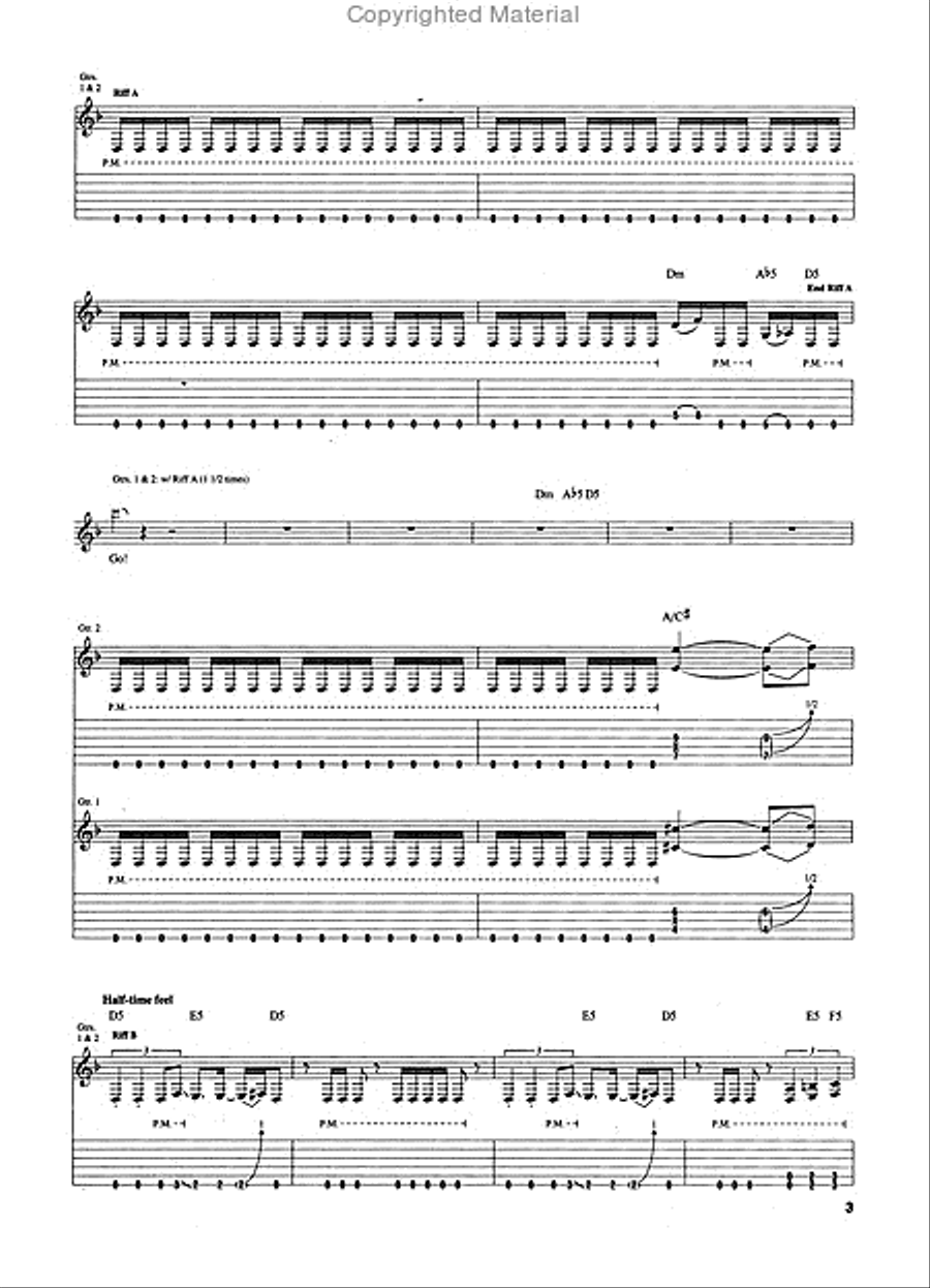Trivium - Vengeance Falls Electric Guitar scores gallery preview page 3
