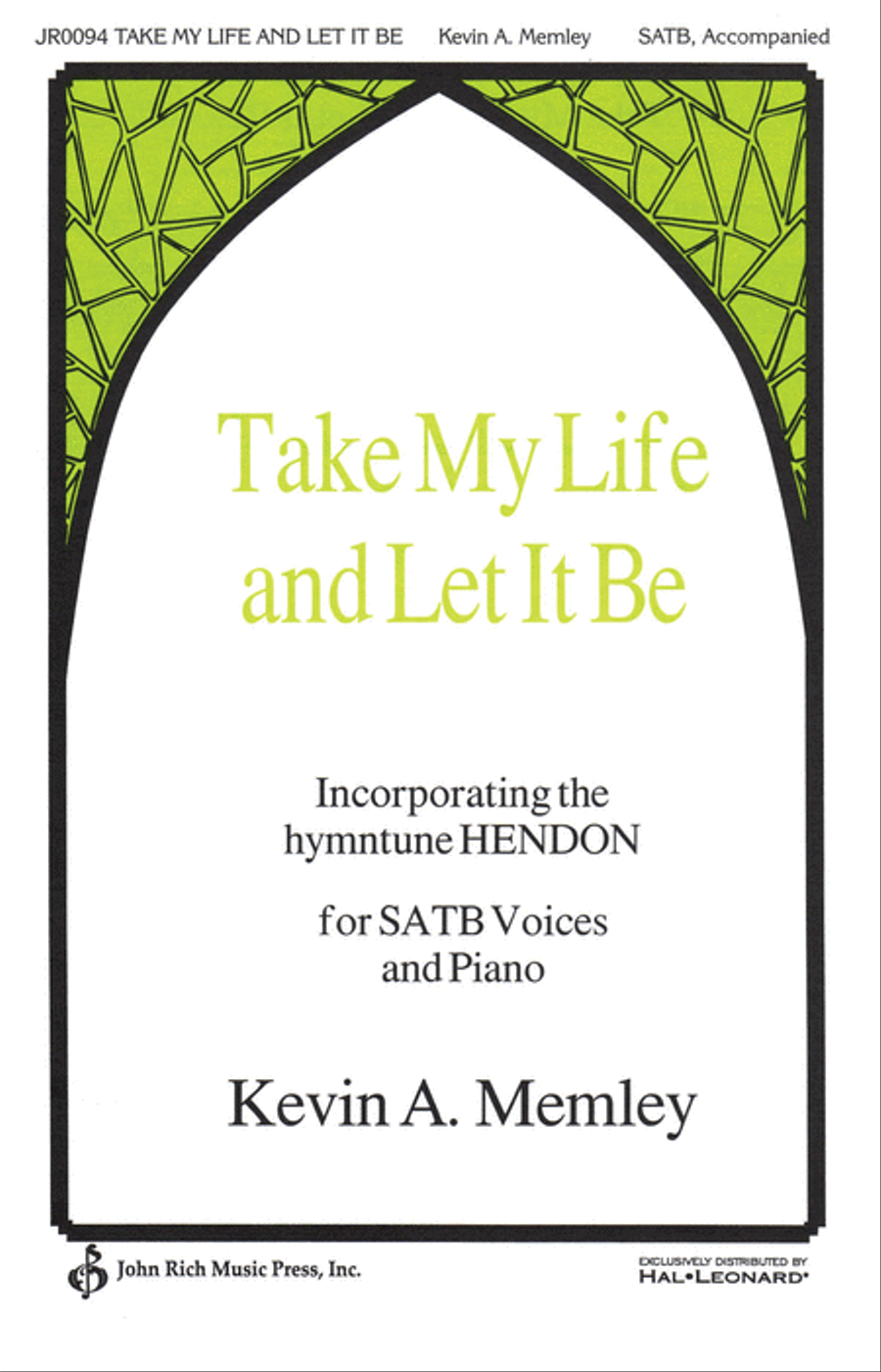Take My Life and Let It Be 4-Part scores gallery preview page 1
