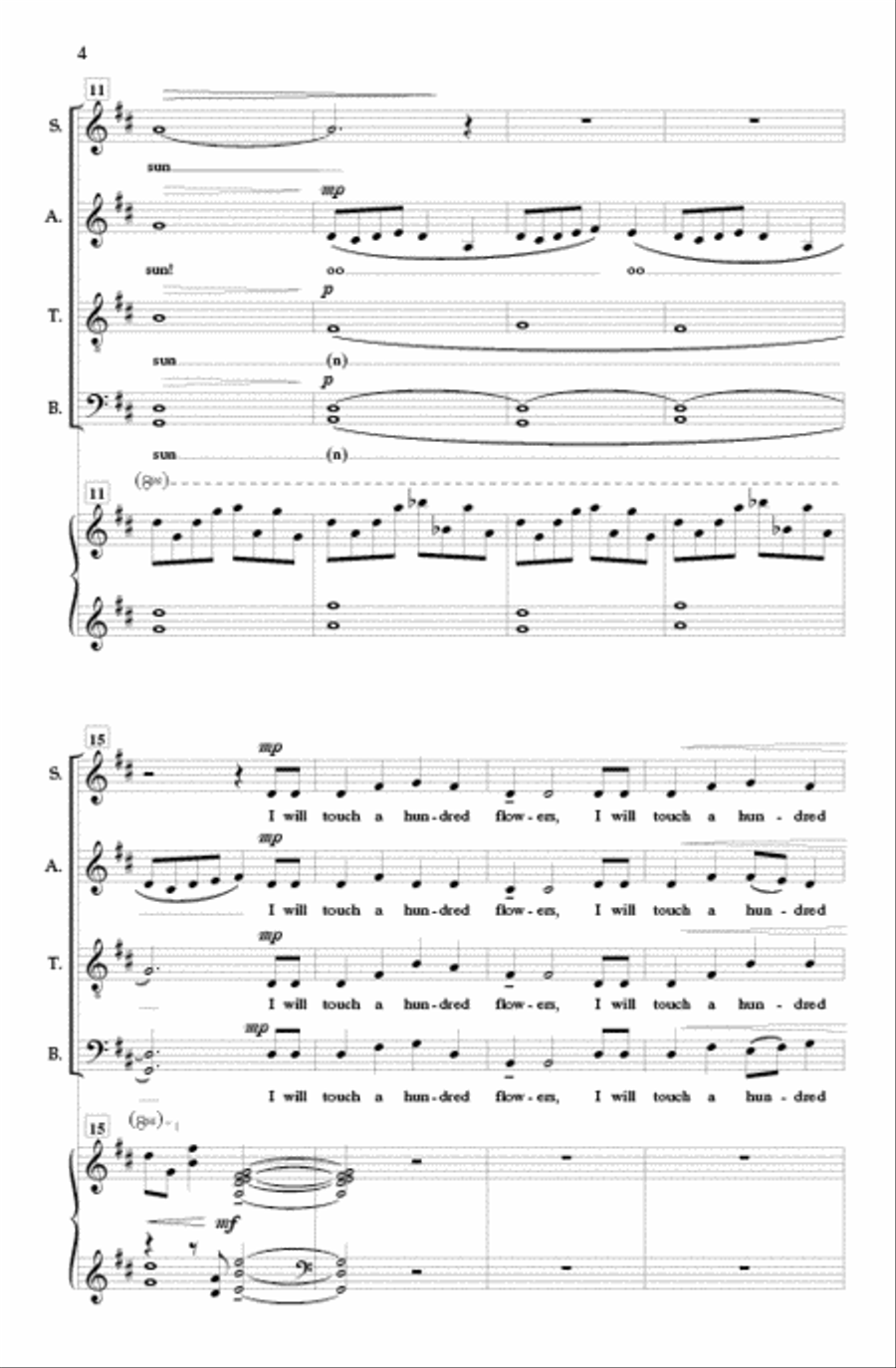 Afternoon on a Hill Divisi scores gallery preview page 3