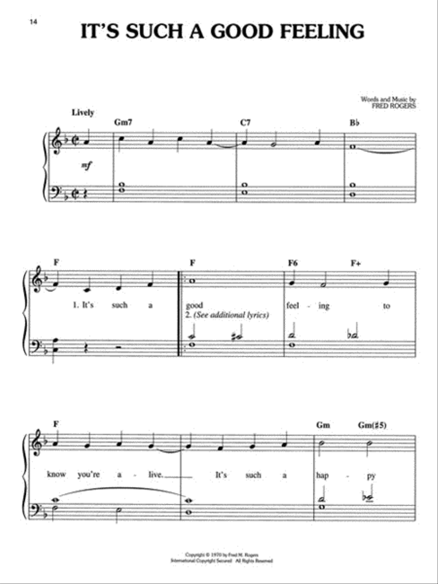 Mister Rogers' Songbook Easy Piano scores gallery preview page 3