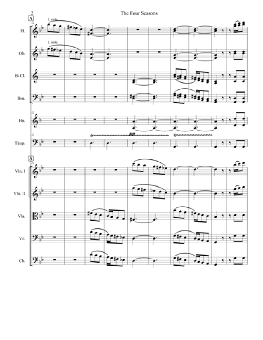 The Four Seasons: Summer Full Orchestra scores gallery preview page 2