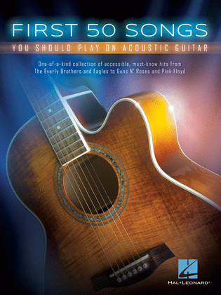 Book cover for First 50 Songs You Should Play on Acoustic Guitar