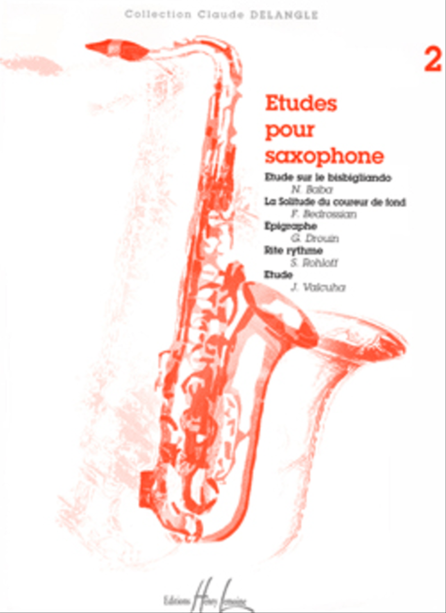 Etudes pour saxophone - Volume 2 Saxophone Solo scores gallery preview page 1