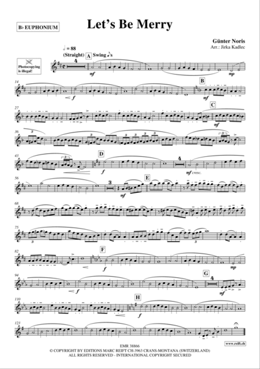 Let's Be Merry Let's Be Merry Euphonium scores gallery preview page 2