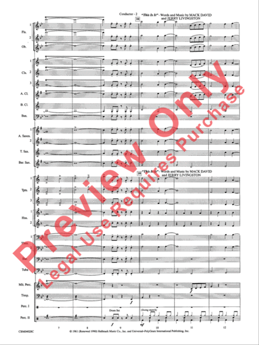 What's Up at the Symphony? Concert Band scores gallery preview page 5