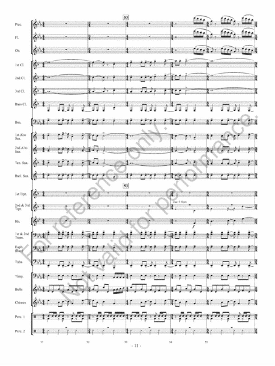 Sparkling Lights Concert Band scores gallery preview page 12