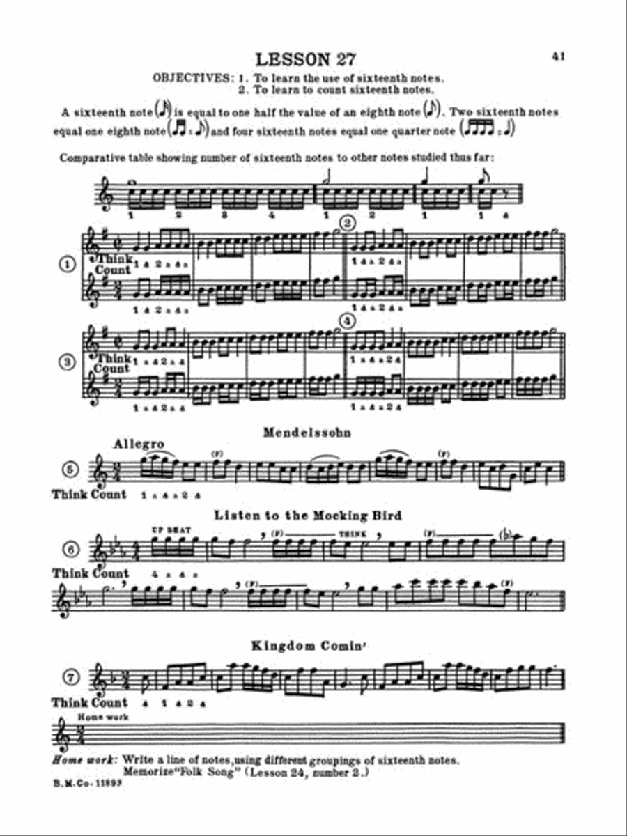 A Tune a Day – Oboe Concert Band Methods scores gallery preview page 3