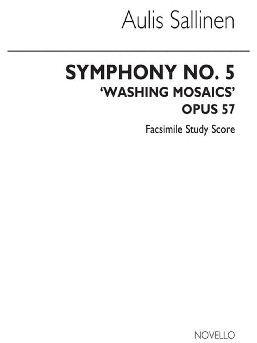 Sallinen Symphony No.5 Study Score