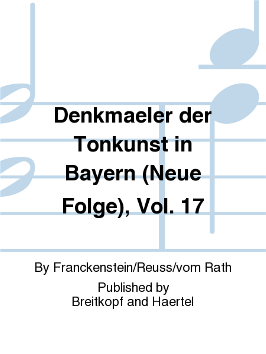 Denkmaeler der Tonkunst in Bayern (Neue Folge), Vol. 17 Classical Guitar scores gallery preview page 1