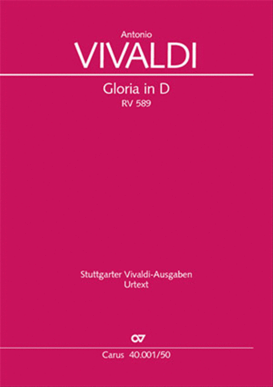 Vivaldi: Gloria in D. Revised edition SSA scores gallery preview page 1