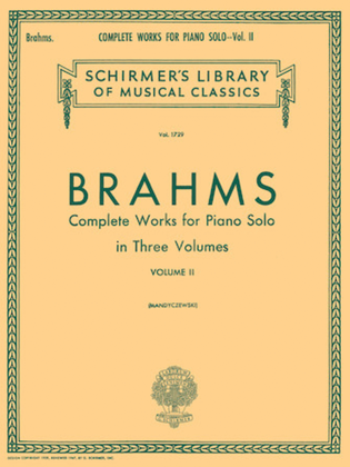 Book cover for Complete Works for Piano Solo – Volume 2
