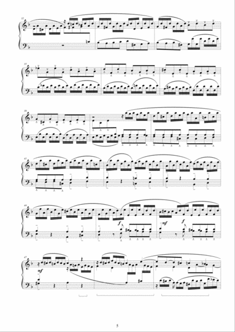 J.S.Bach-Toccata e fuga in D minor BWV565 - Piano solo Piano Solo scores gallery preview page 5