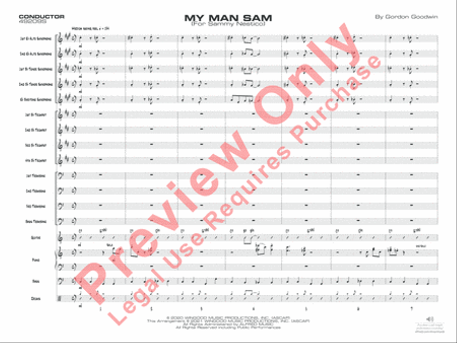 My Man Sam 3-Part scores gallery preview page 4