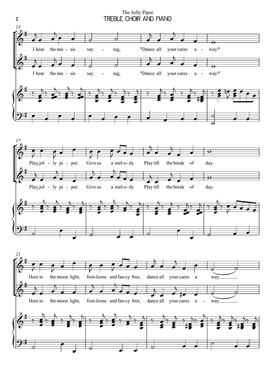 The Jolly Piper 2-Part scores gallery preview page 4
