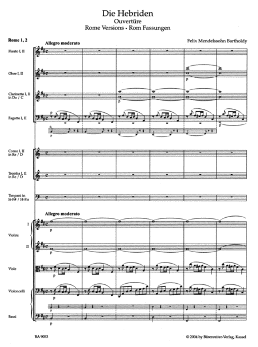 The Hebrides, op. 26 Orchestra scores gallery preview page 2