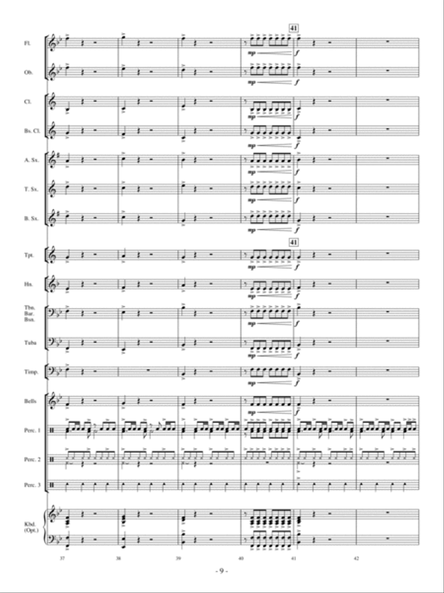 Drummin' Surf-ari Concert Band scores gallery preview page 8