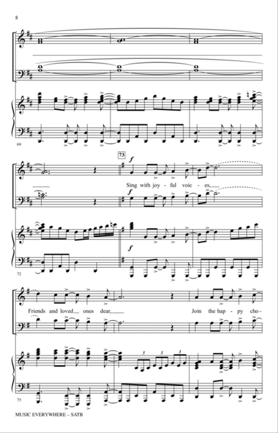 Music Everywhere 4-Part scores gallery preview page 7