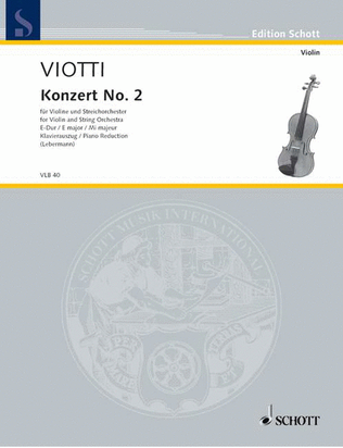 Book cover for Concerto No. 2 in E