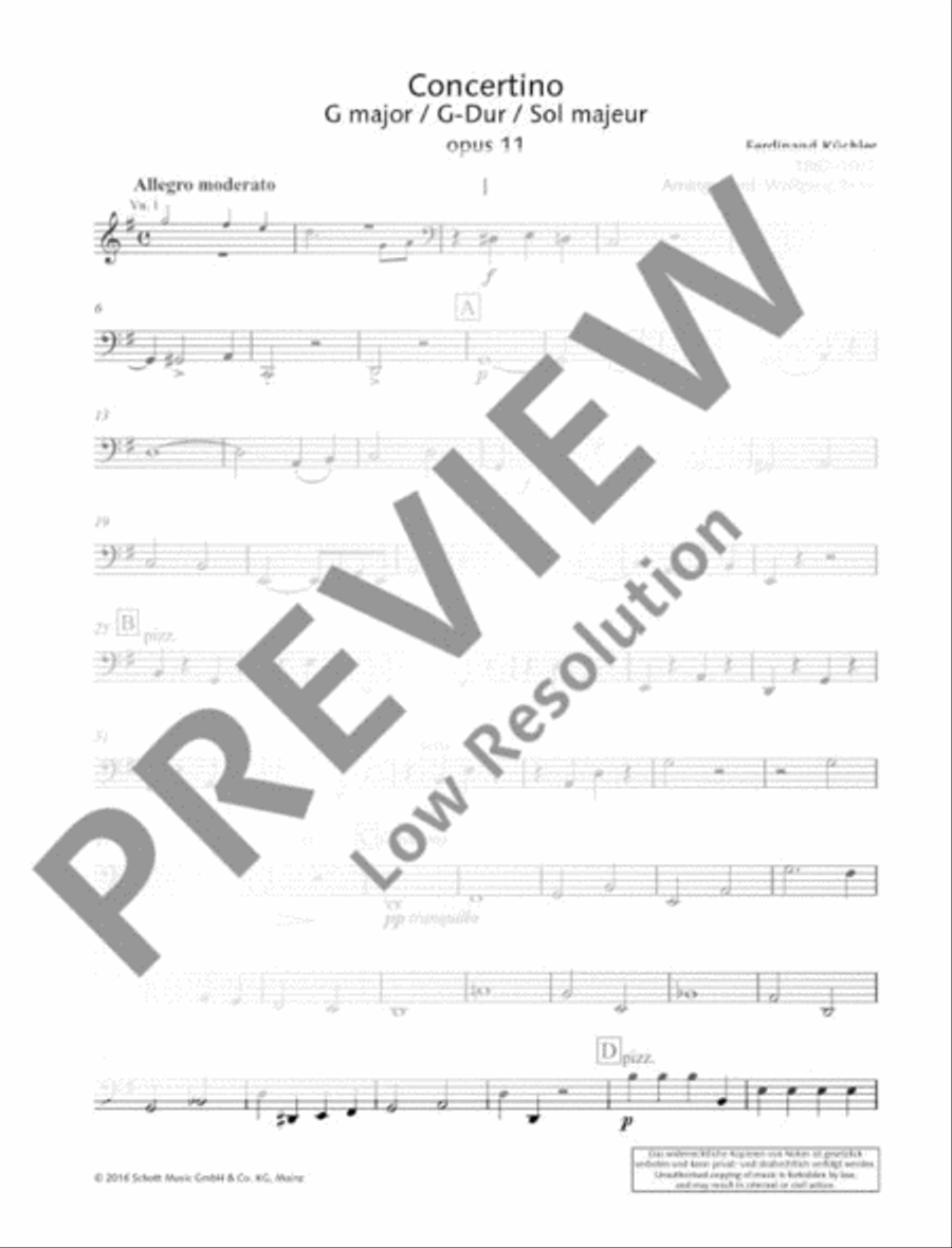 Concertino G major Part scores gallery preview page 3