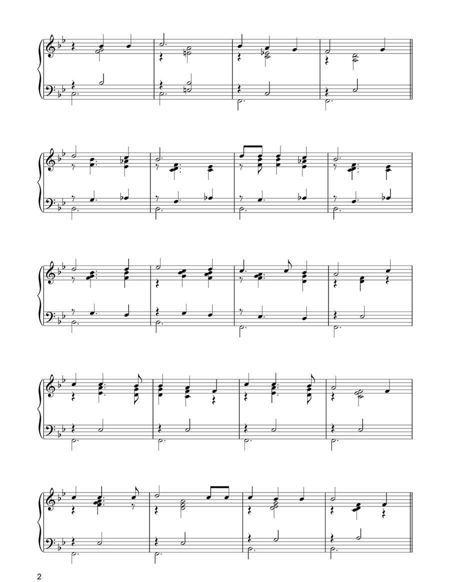 Mistletoe And Wine Piano Solo scores gallery preview page 2