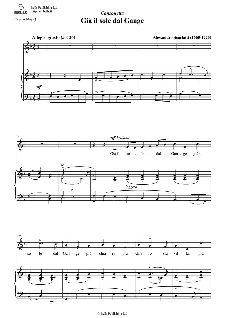 Gia il sole dal Gange (F Major)