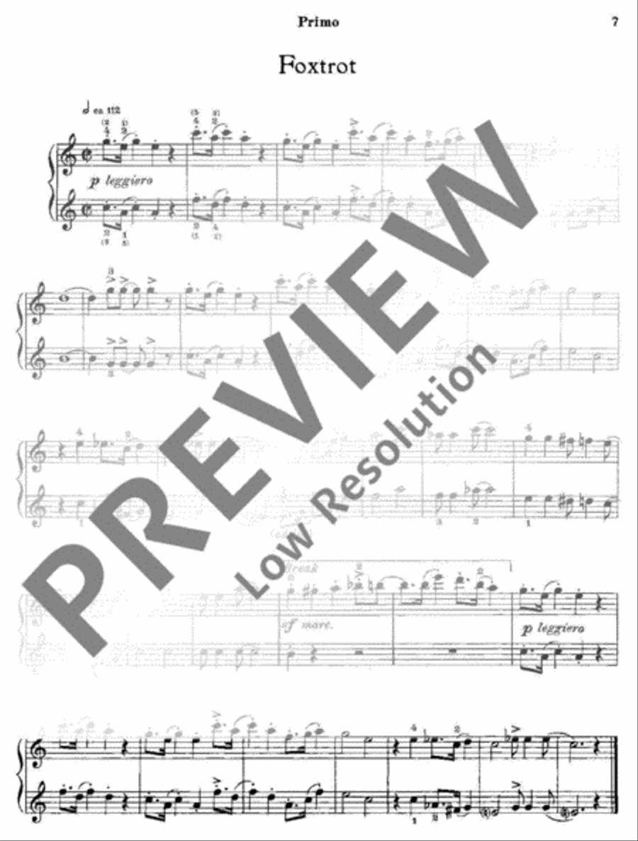 Easy Dances Piano Duet scores gallery preview page 8