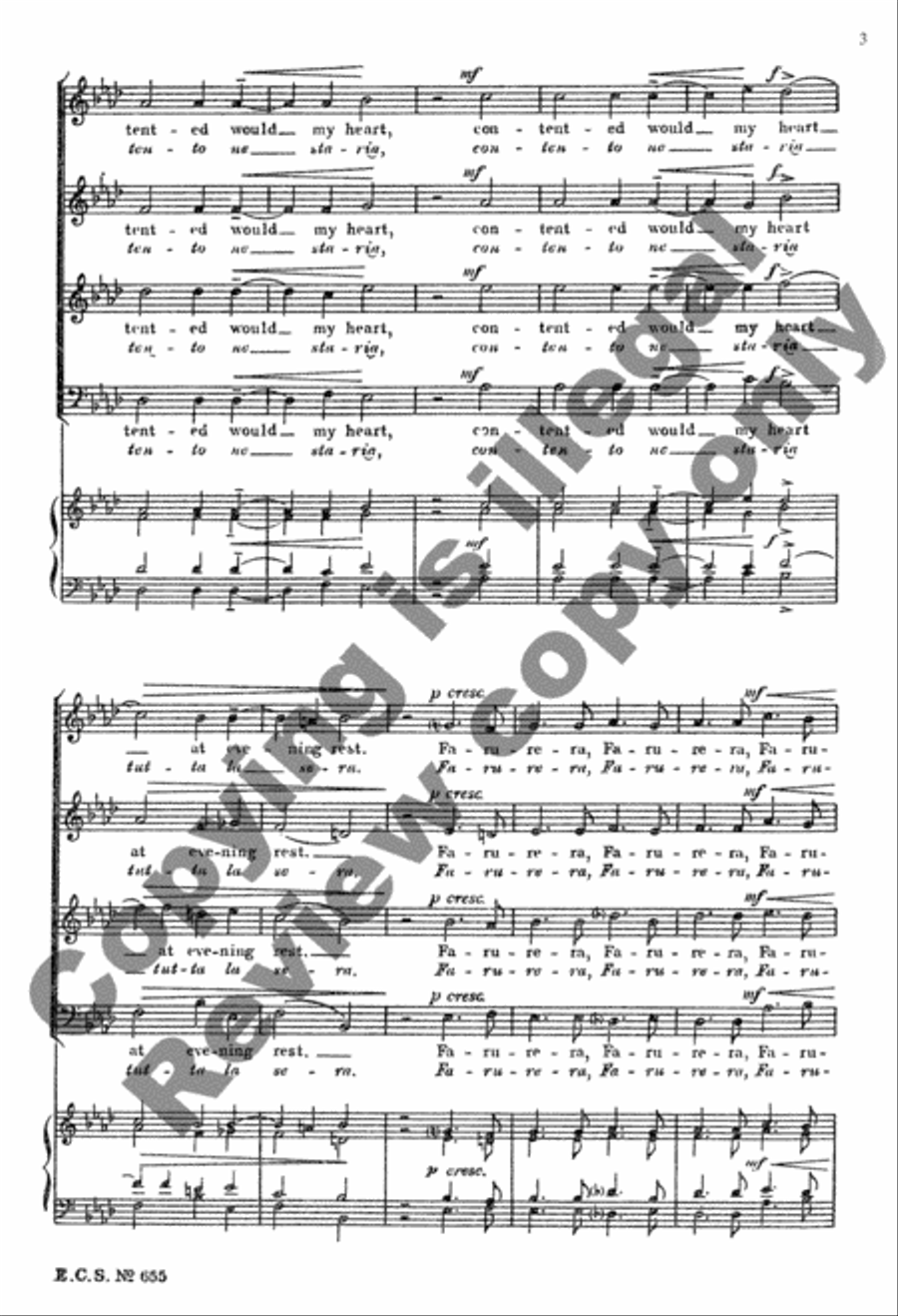 Ah, Could My Eyes Behold Thee (S'io ti vedess' una sol) 4-Part scores gallery preview page 8