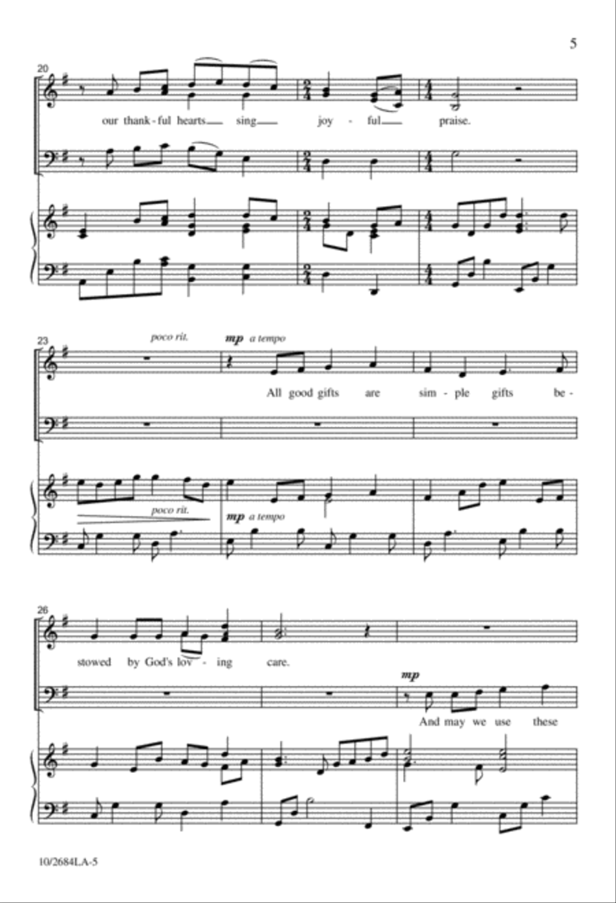 Many Gifts, One Spirit Many Gifts, One Spirit 3-Part scores gallery preview page 6