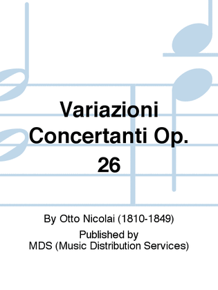 Variazioni concertanti op. 26