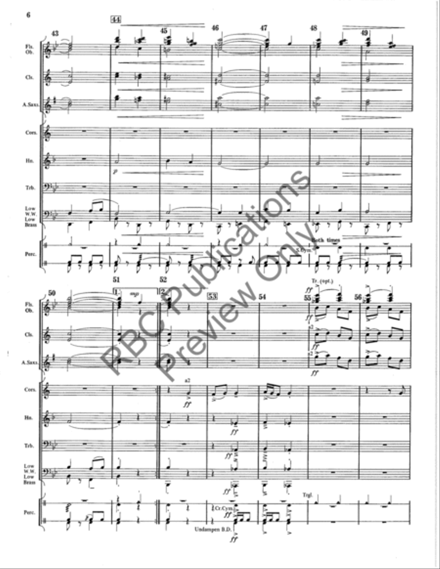 Flute Souffle Concert Band scores gallery preview page 7