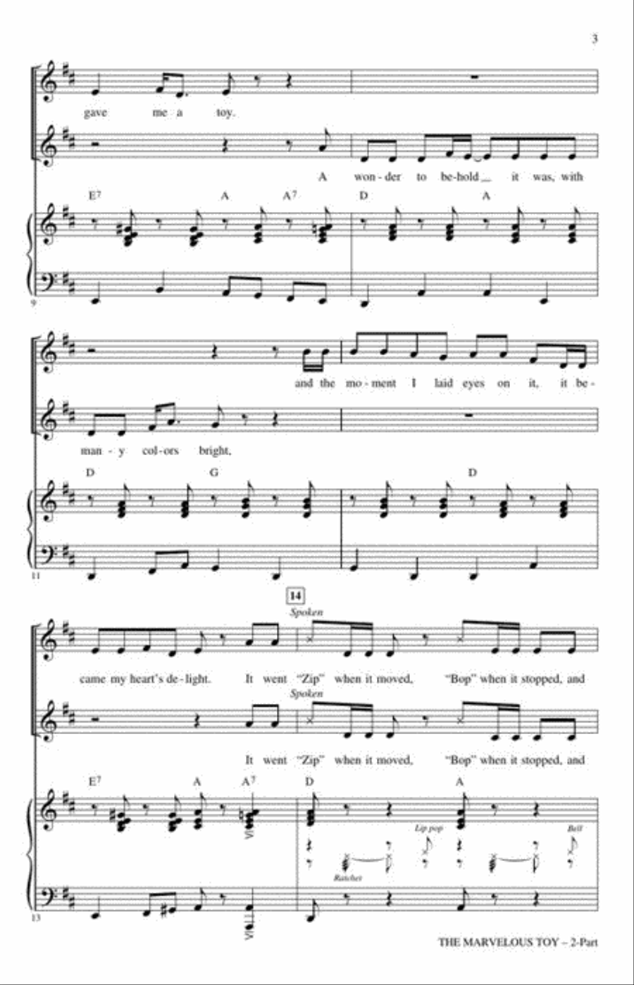 The Marvelous Toy The Marvelous Toy 2-Part scores gallery preview page 4
