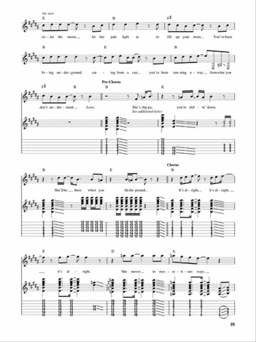 U2 Guitar Tablature scores gallery preview page 5