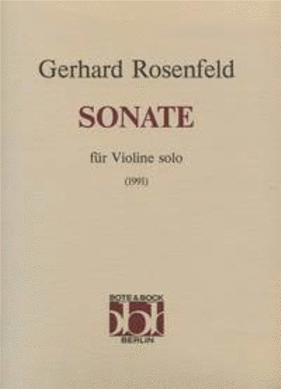 Sonata Violin Solo scores gallery preview page 1
